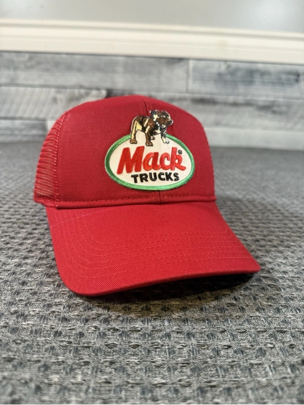 Mack Trucks Red Trucker Hat redneck mesh SnapBack